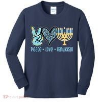 Peace Love Hanukkah Kids Long Sleeve Shirt thumb 0