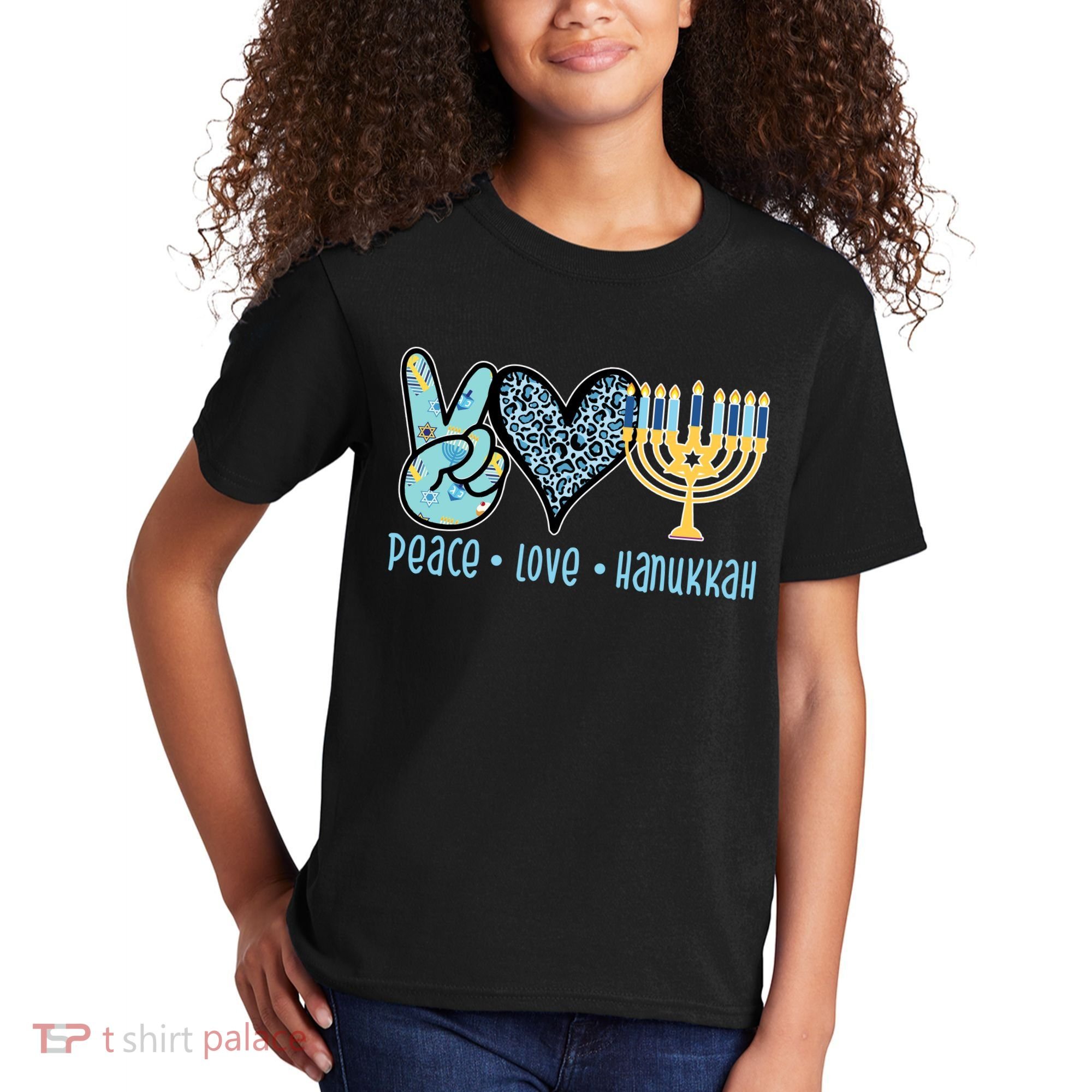 Peace Love Hanukkah Kids T-Shirt