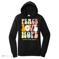 Peace Love Hope Pulmonary Fibrosis Awareness Gift Women's Hoodie thumb 0