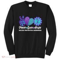Peace Love Hope Suicide Prevention Awareness Sweatshirt thumb 0