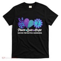 Peace Love Hope Suicide Prevention Awareness T-Shirt thumb 0