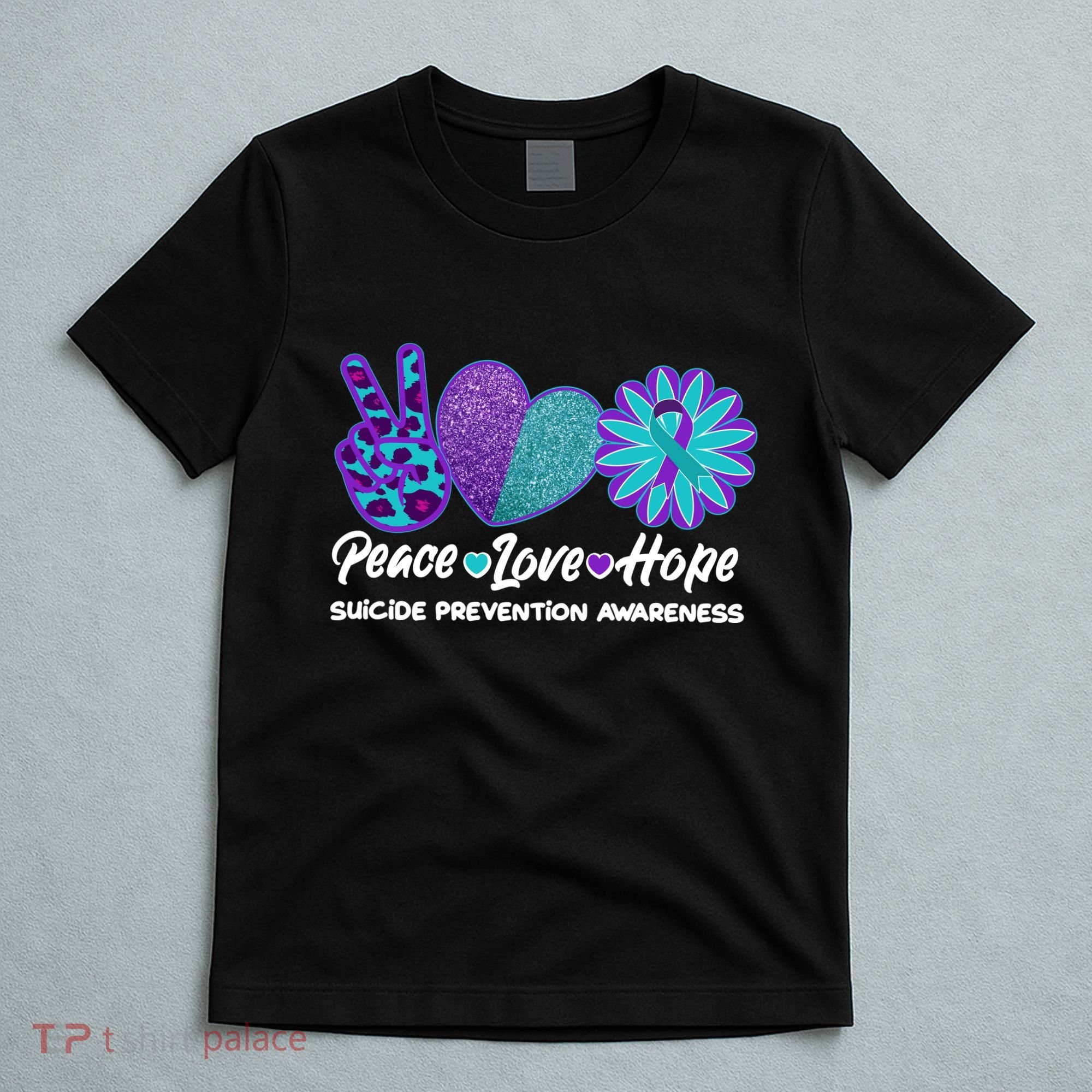 Peace Love Hope Suicide Prevention Awareness T-Shirt