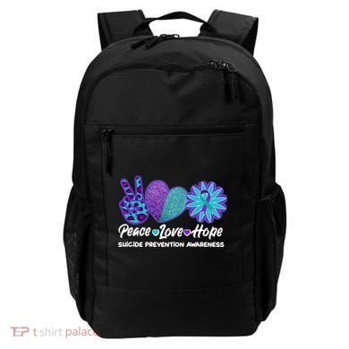 Peace Love Hope Suicide Prevention Awareness Backpack
