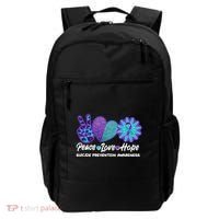 Peace Love Hope Suicide Prevention Awareness Backpack thumb 0