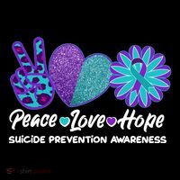 Peace Love Hope Suicide Prevention Awareness Button thumb 1