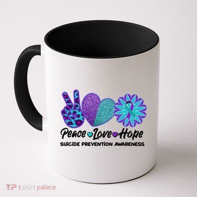 Peace Love Hope Suicide Prevention Awareness Coffee Mug