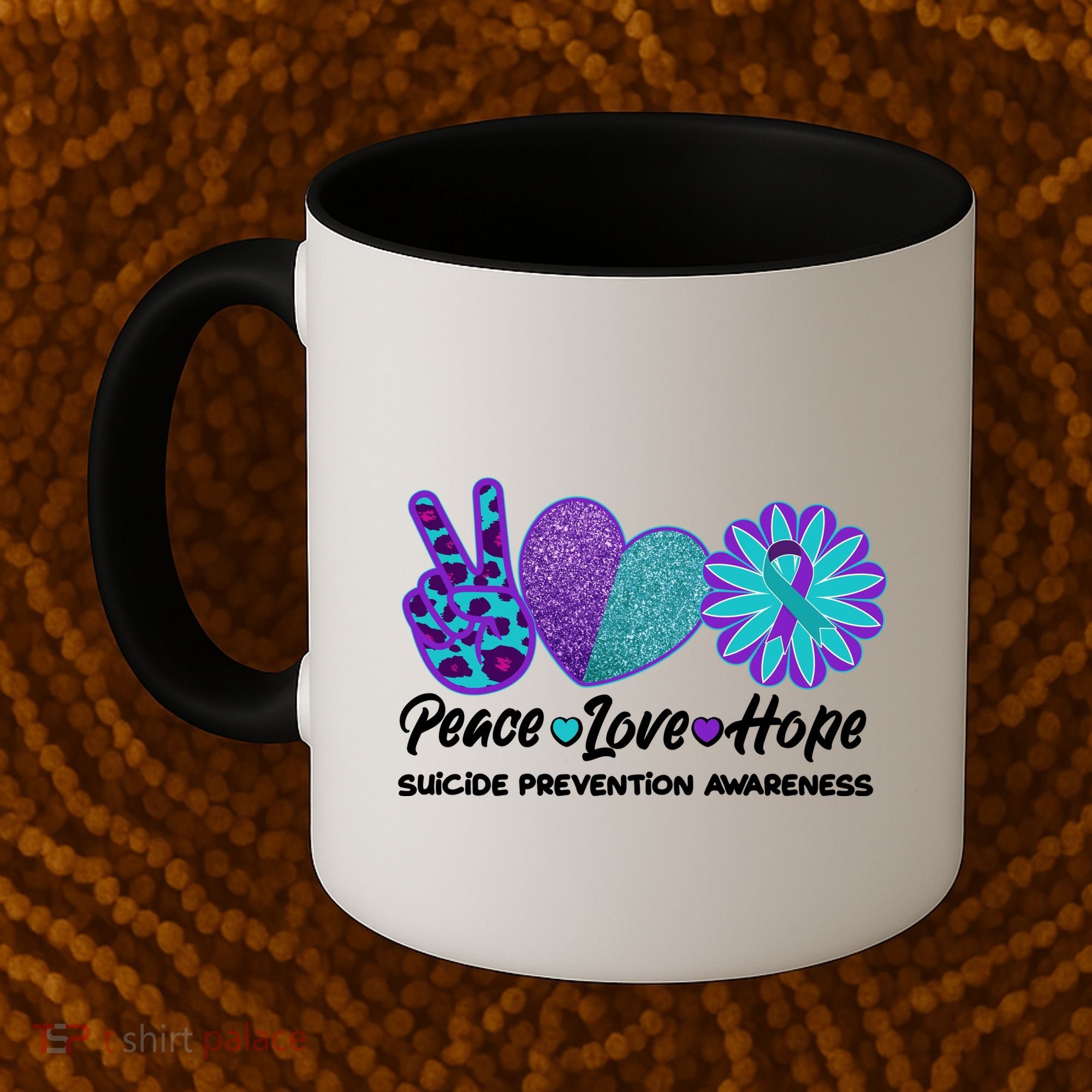 Peace Love Hope Suicide Prevention Awareness Coffee Mug