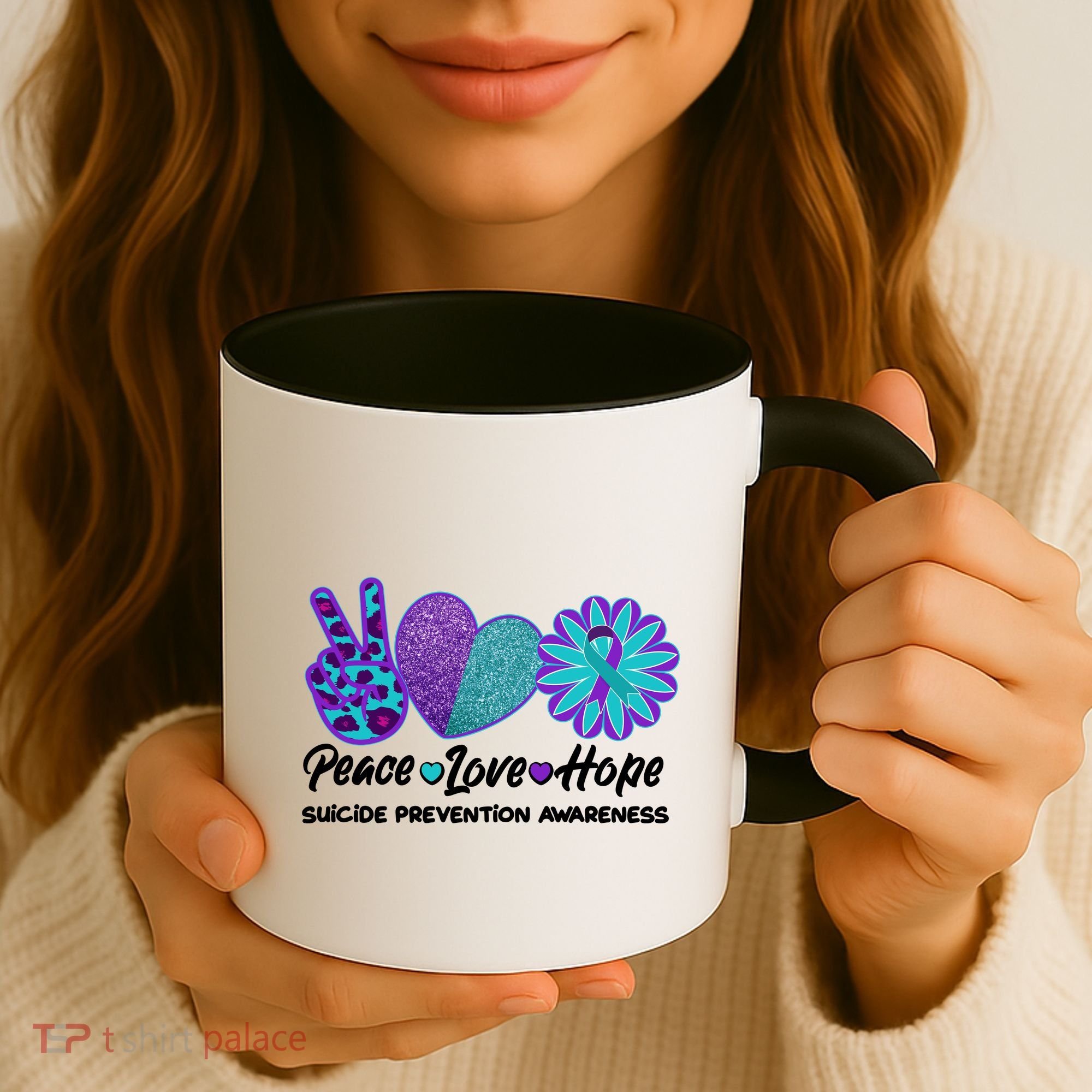 Peace Love Hope Suicide Prevention Awareness Coffee Mug