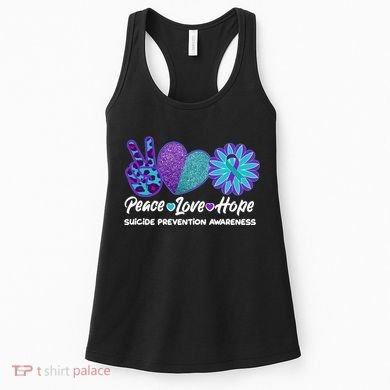 Peace Love Hope Suicide Prevention Awareness Women's Tank Top