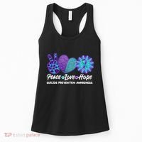 Peace Love Hope Suicide Prevention Awareness Women's Tank Top thumb 0