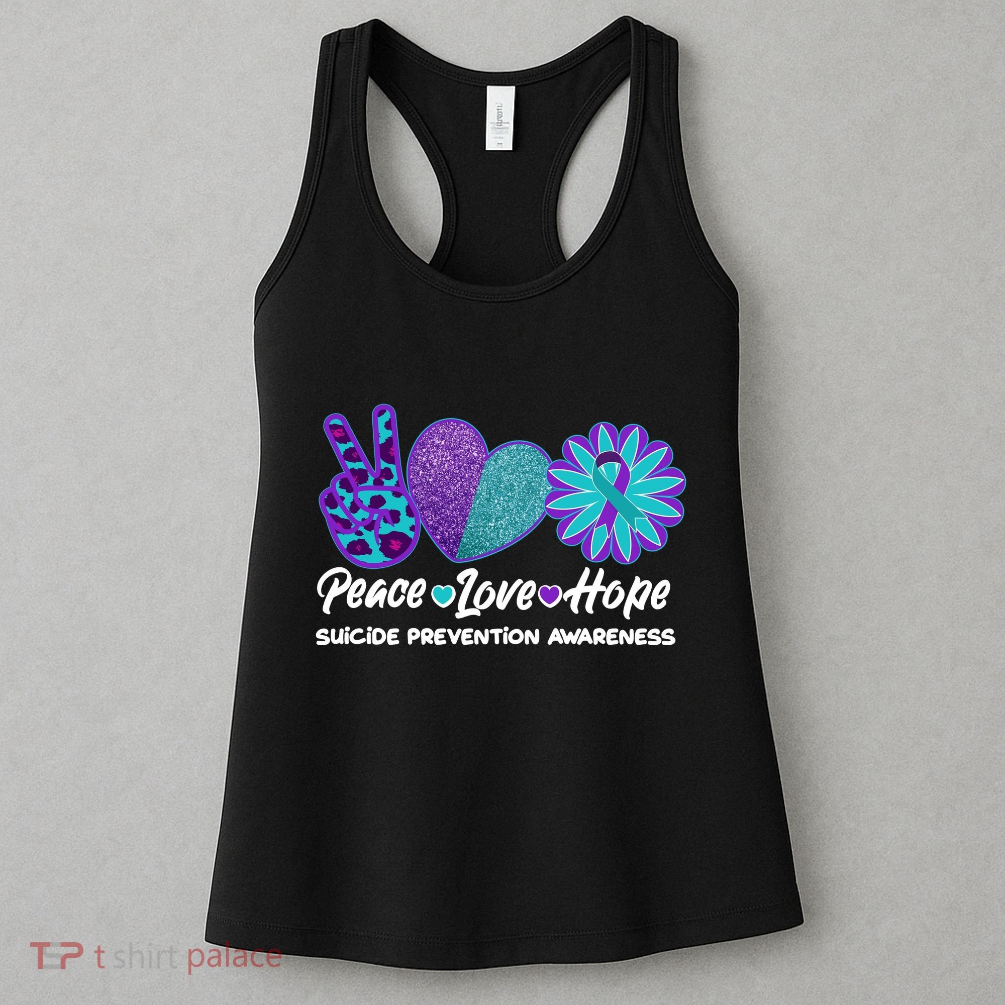 Peace Love Hope Suicide Prevention Awareness Women's Tank Top