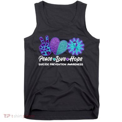 Peace Love Hope Suicide Prevention Awareness Tank Top