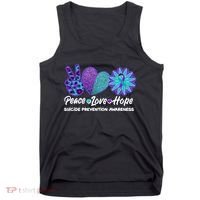 Peace Love Hope Suicide Prevention Awareness Tank Top thumb 0