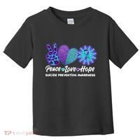 Peace Love Hope Suicide Prevention Awareness Toddler T-Shirt thumb 0
