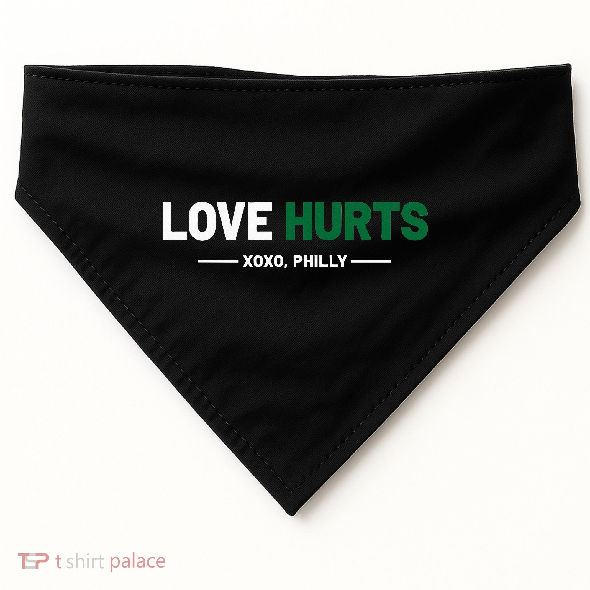 Philadelphia Love Hurts Philly Fan Pride Cute USA-Made Doggie Bandana