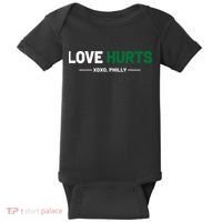 Philadelphia Love Hurts Philly Fan Pride Cute Baby Bodysuit thumb 0