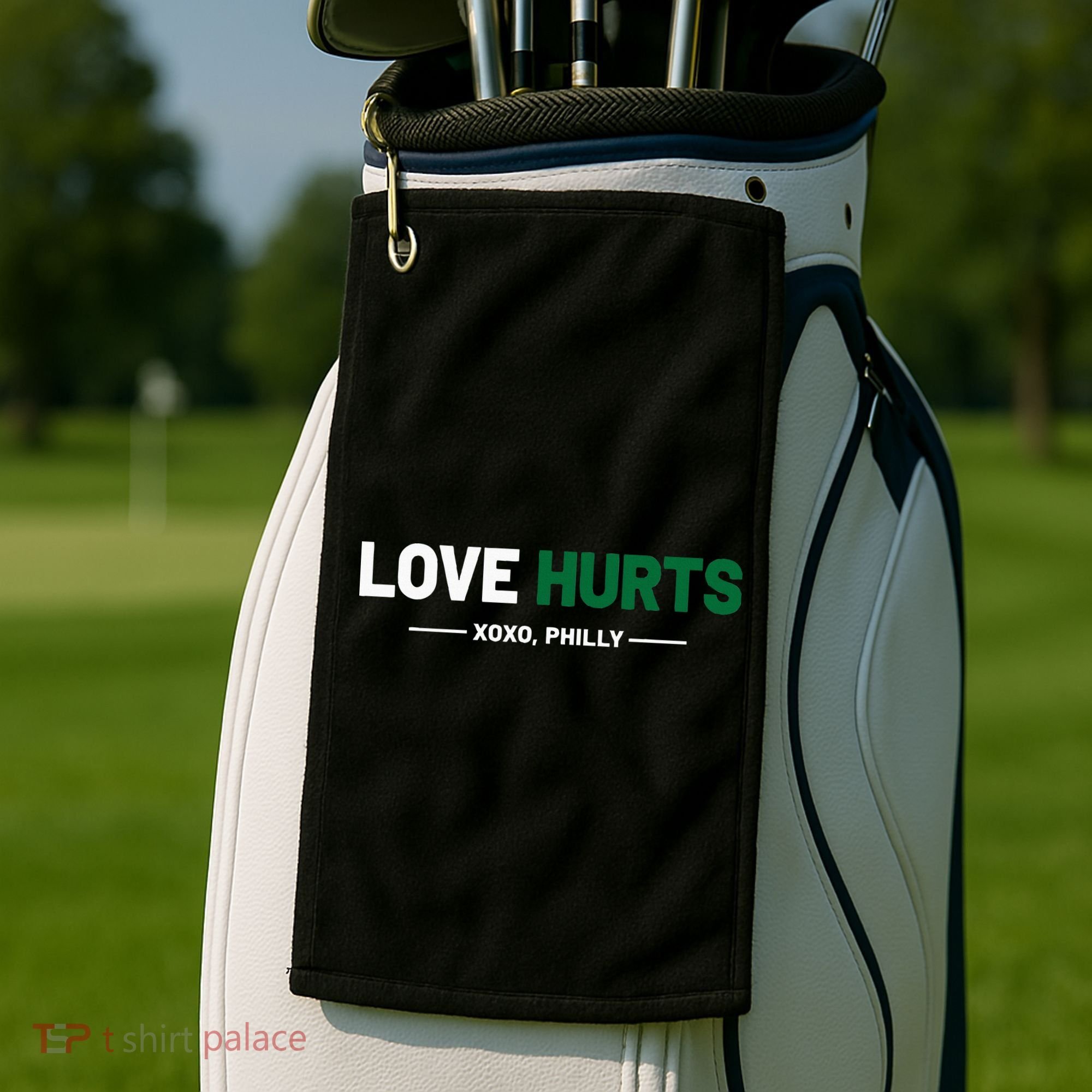 Philadelphia Love Hurts Philly Fan Pride Cute Golf Towel