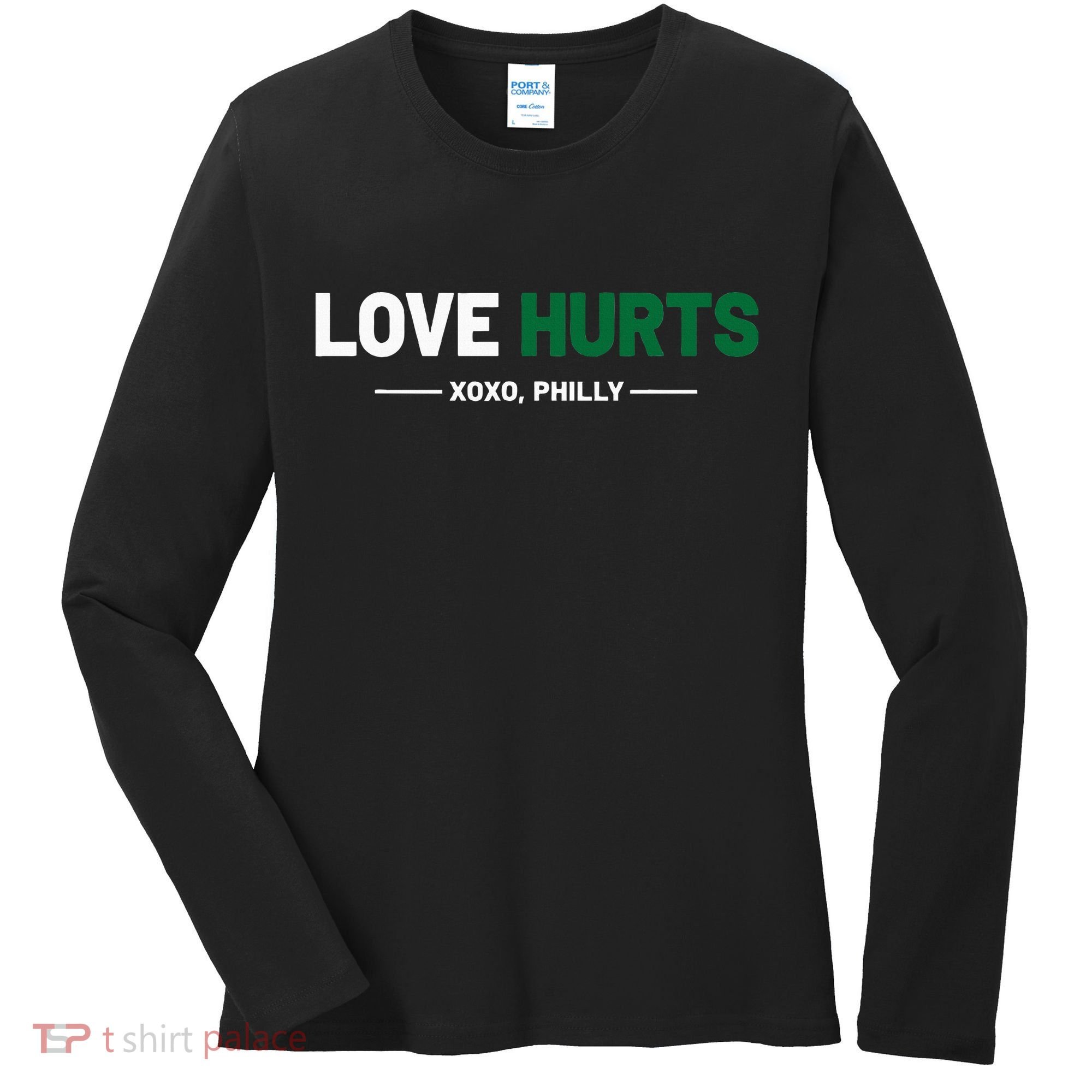 Philadelphia Love Hurts Philly Fan Pride Cute Women's Long Sleeve Shirt