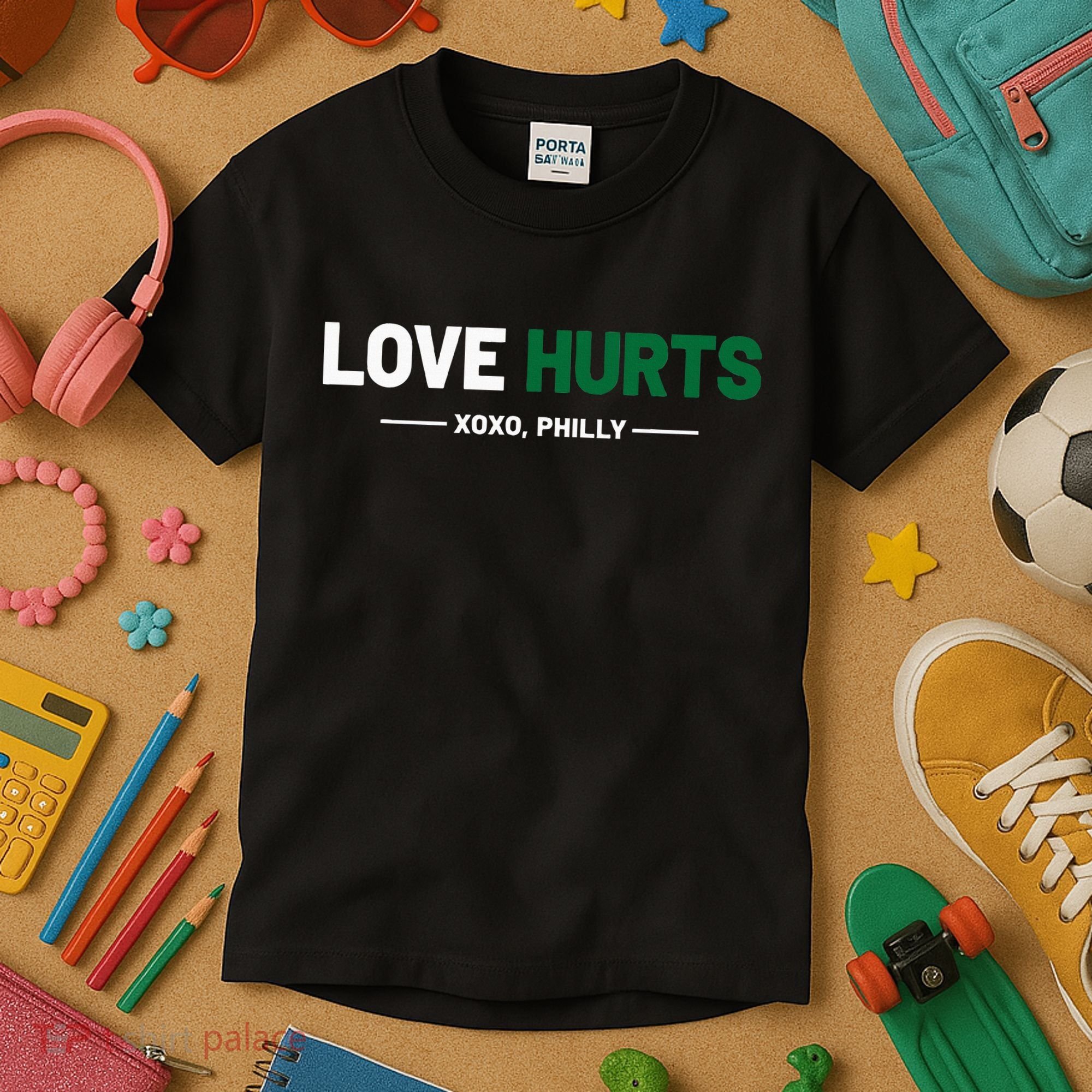 Philadelphia Love Hurts Philly Fan Pride Cute Kids T-Shirt