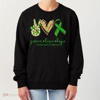 Peace Love Hope Mental Health Awareness Women's Sweatshirt thumb 0