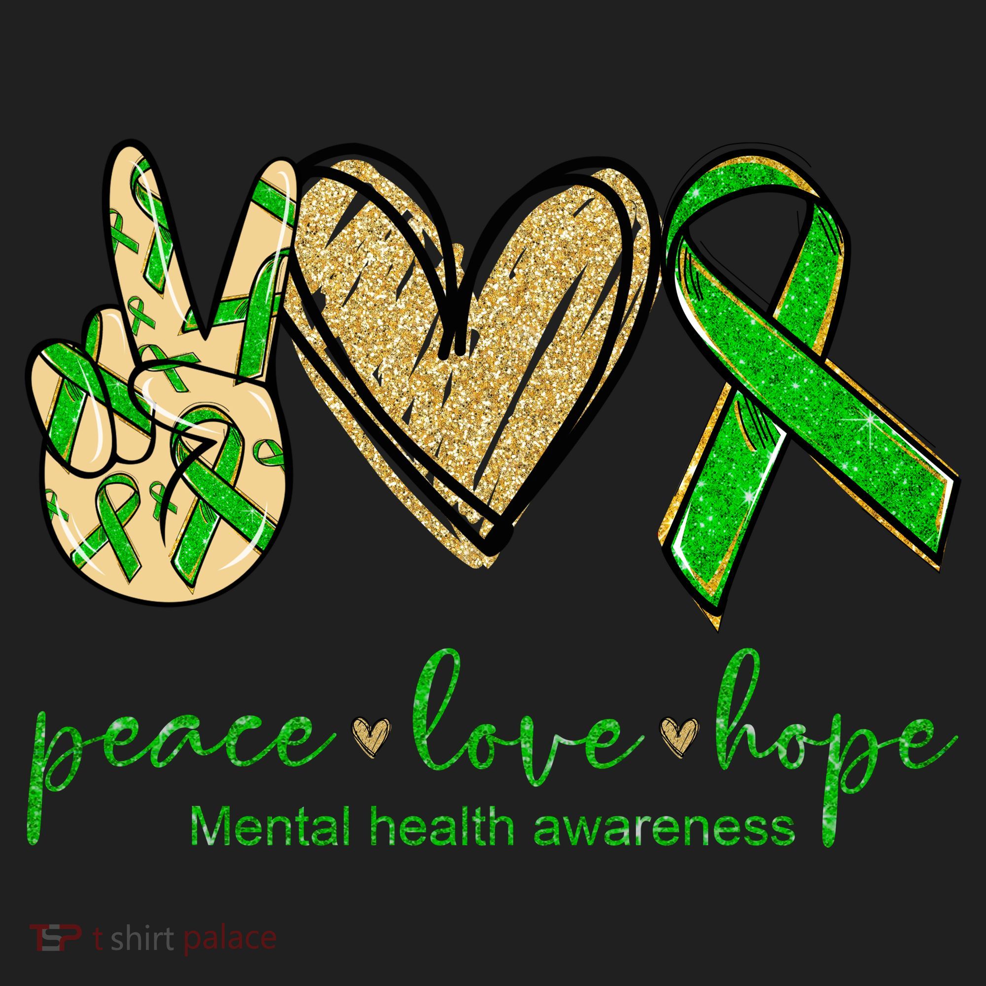 Peace Love Hope Mental Health Awareness Women's Sweatshirt