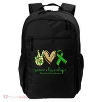 Peace Love Hope Mental Health Awareness Backpack thumb 0