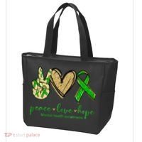Peace Love Hope Mental Health Awareness Tote Bag thumb 3