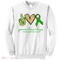 Peace Love Hope Mental Health Awareness Sweatshirt thumb 0