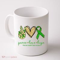 Peace Love Hope Mental Health Awareness Coffee Mug thumb 0