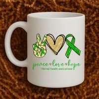 Peace Love Hope Mental Health Awareness Coffee Mug thumb 2