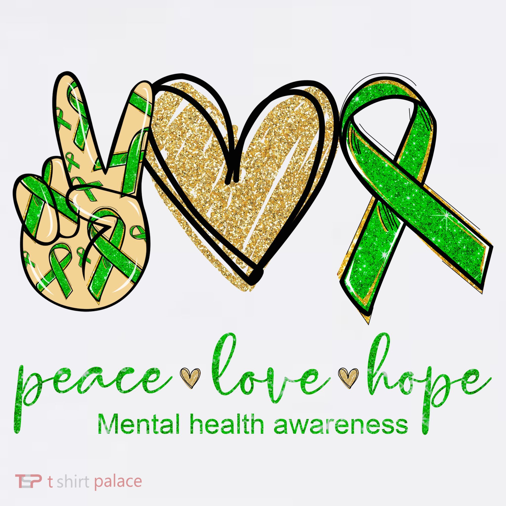 Peace Love Hope Mental Health Awareness Women's Tank Top
