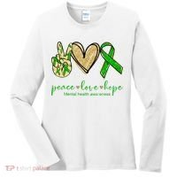 Peace Love Hope Mental Health Awareness Women's Long Sleeve Shirt thumb 0