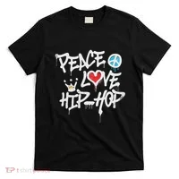 Peace Love Hip Hop Dancing T-Shirt thumb 0