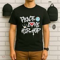 Peace Love Hip Hop Dancing T-Shirt thumb 6