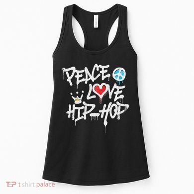 Peace Love Hip Hop Dancing Women's Tank Top
