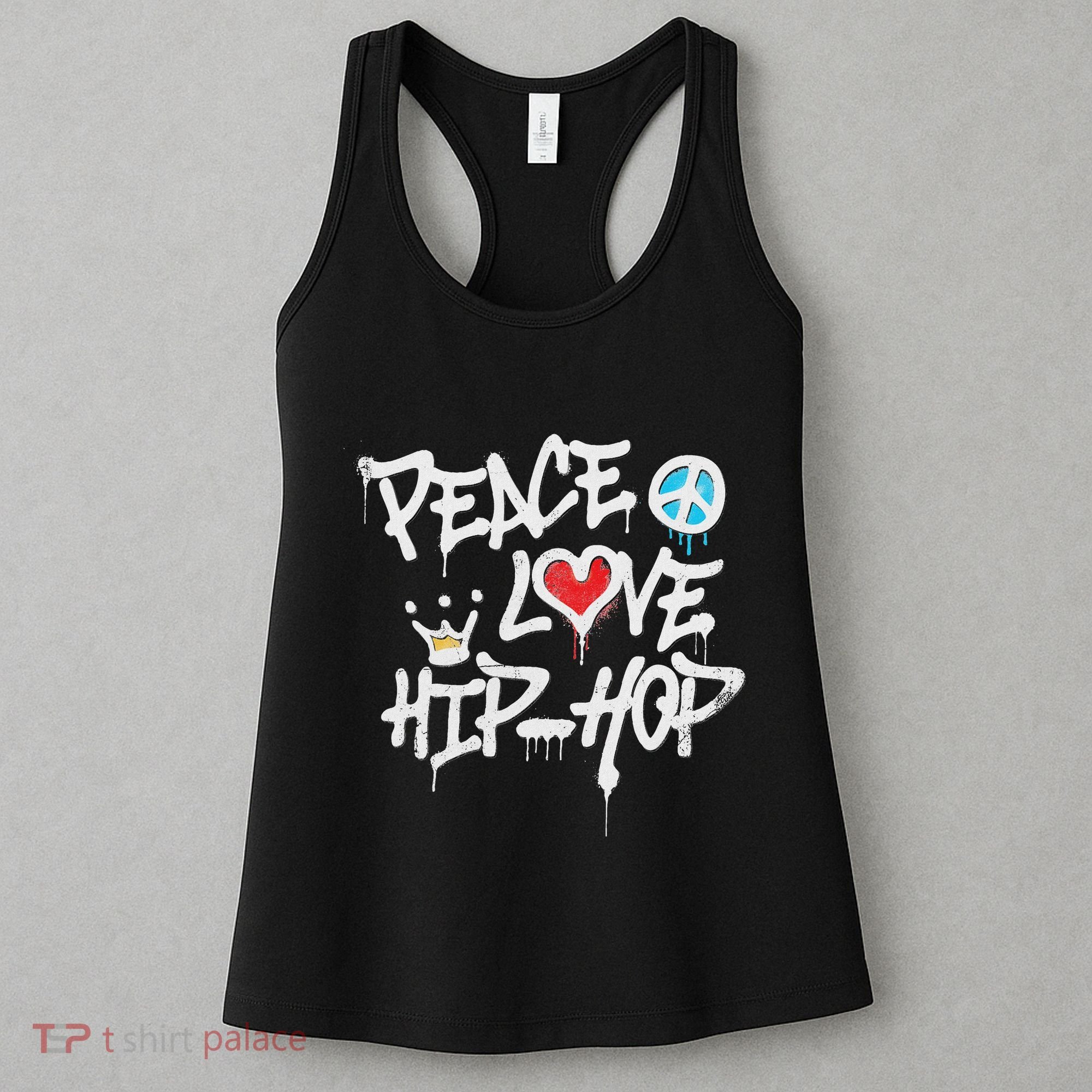 Peace Love Hip Hop Dancing Women's Tank Top