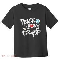 Peace Love Hip Hop Dancing Toddler T-Shirt thumb 0