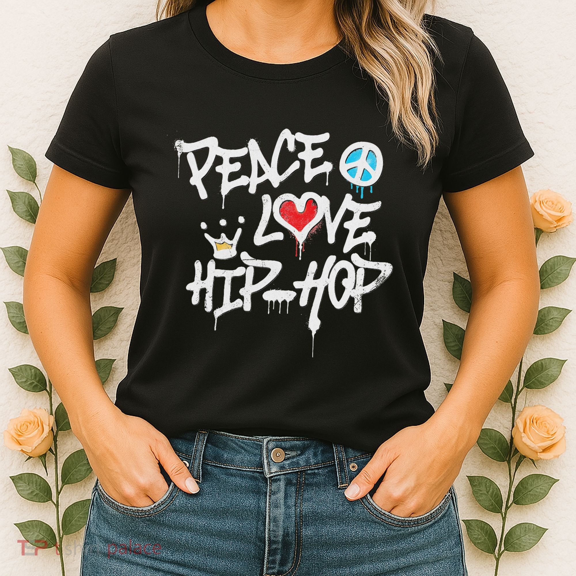 Peace Love Hip Hop Dancing Women's T-Shirt