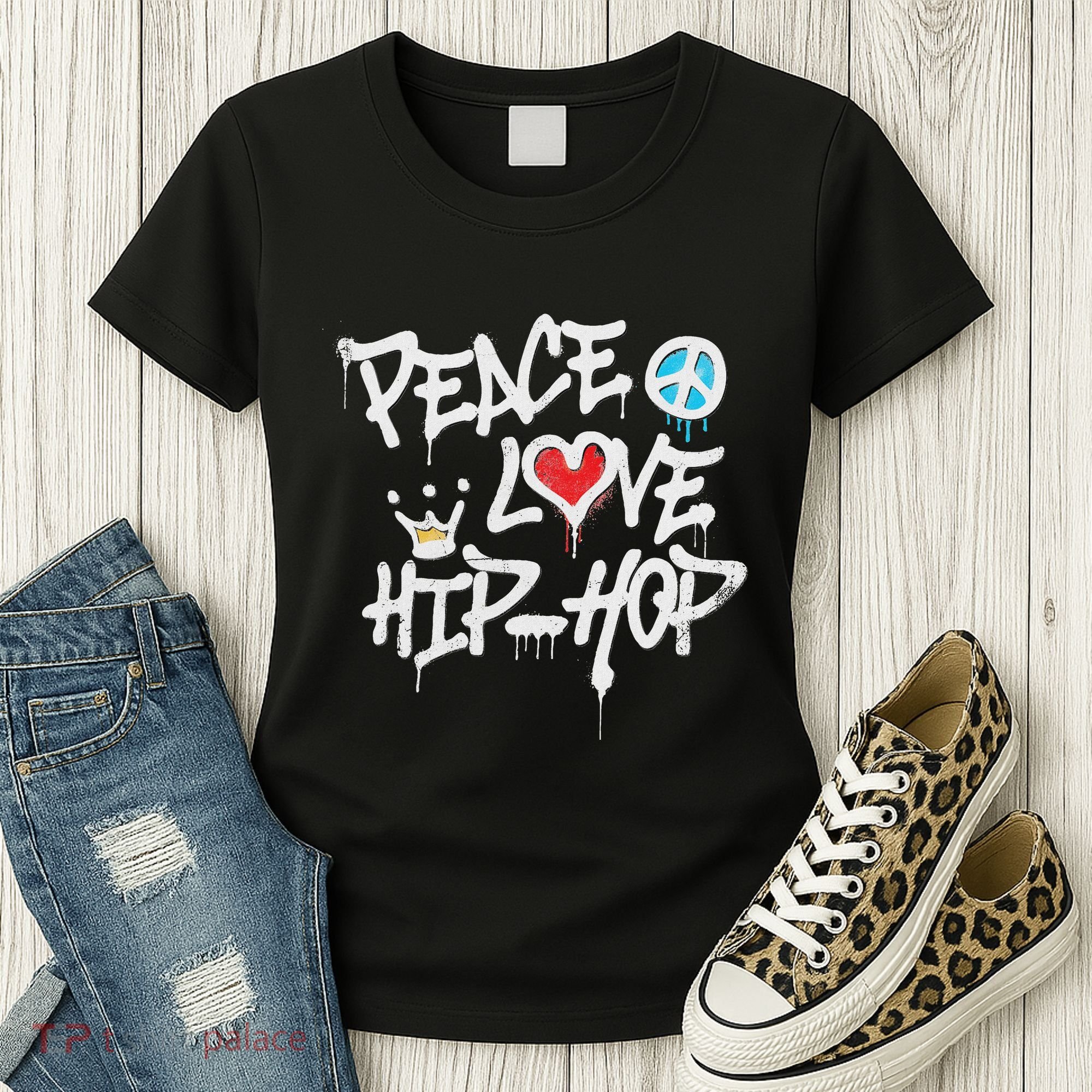 Peace Love Hip Hop Dancing Women's T-Shirt
