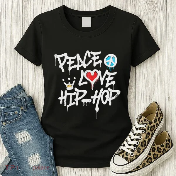 Peace Love Hip Hop Dancing Women's T-Shirt