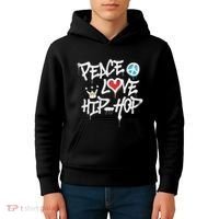 Peace Love Hip Hop Dancing Kids Hoodie thumb 4