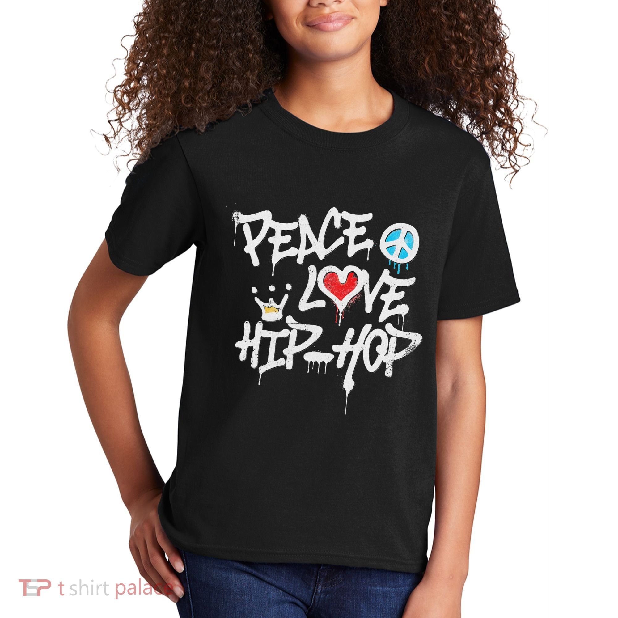 Peace Love Hip Hop Dancing Kids T-Shirt