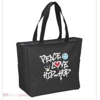 Peace Love Hip Hop Dancing Tote Bag thumb 2