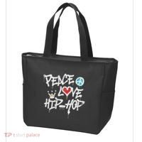 Peace Love Hip Hop Dancing Tote Bag thumb 3