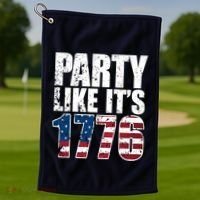 Party Like Its 1776 Golf Towel thumb 1