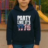 Party Like Its 1776 Kids Hoodie thumb 3