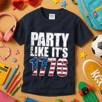 Party Like Its 1776 Kids T-Shirt thumb 3