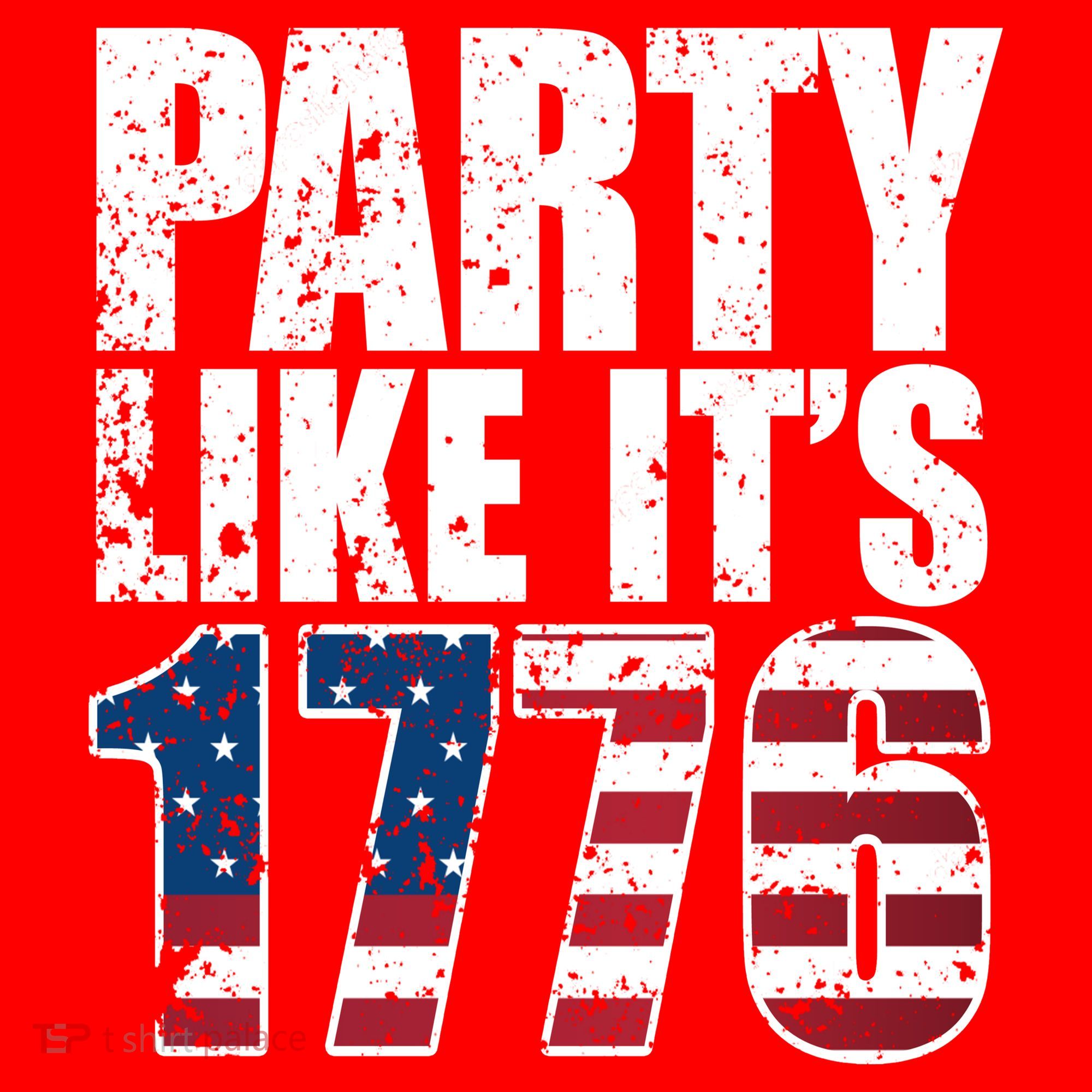 Party Like Its 1776 Santa Hat