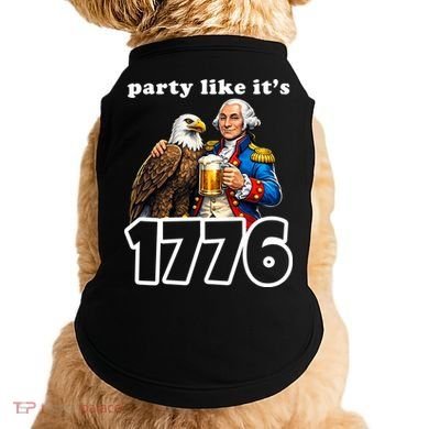 Party Like It's 1776 George Washington Bald Eagle Doggie Tank