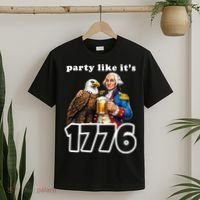 Party Like It's 1776 George Washington Bald Eagle T-Shirt thumb 2